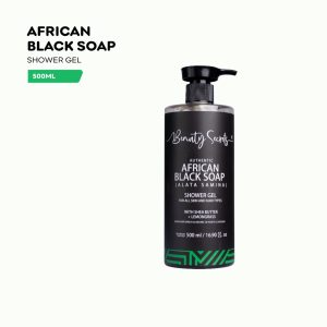 Beauty secrets African black soap shower gel with lemongrass