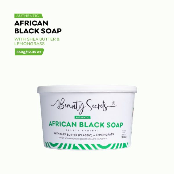 Beauty secrets family size African black soap lemongrass.