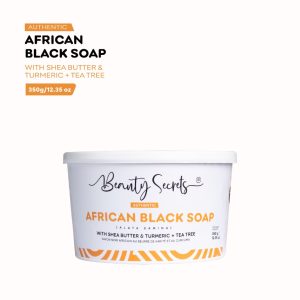 Beauty secrets family size African black soap-turmeric tea tree
